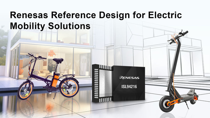Renesas Rolls Out 48V Mobility Winning Combination Solution Featuring New 16-Cell Battery Front End and 32-bit MCU with Built-in FPU for Complex Inverter Control Algorithms